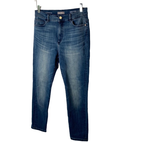 Anthropologie DL1961 Farrow Skinny High Rise Instasculpt Crop in Kasson Size 30 - Picture 2 of 9